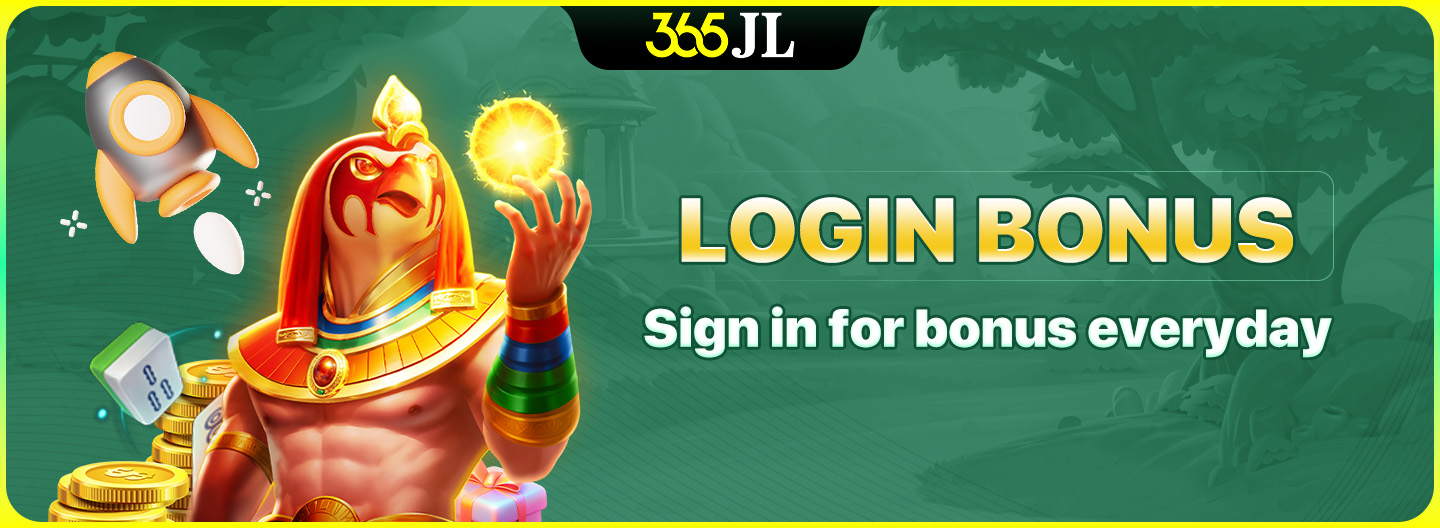 Login bonus: Sign in for bonus Everyday